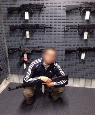 Would I be a true Asian without poppin' a Slav squat with my Adidas threads with a AK?