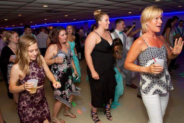 This is what the dance floor was like the whole wedding!