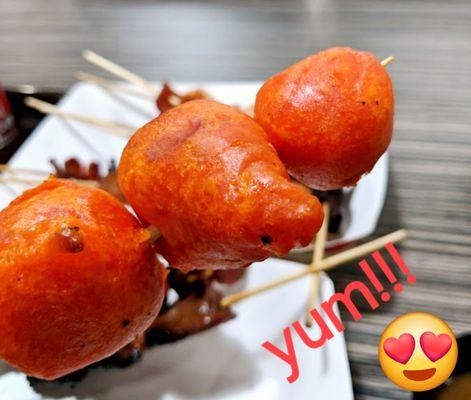 Kwek kwek (quail eggs)