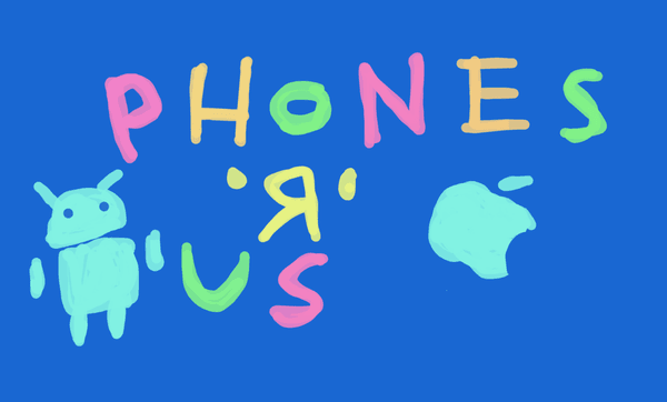 while waiting for these great people to fix my phone (which they did) my daughter drew this on my chromebook :)