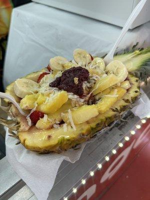 $20 for this "açaí pineapple bowl" and all the açaí at the bottom was melted.