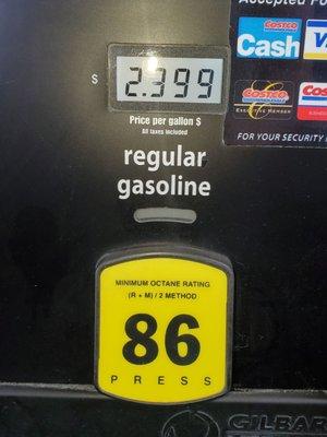 Saturday 5/18/19 $2.39/gallon