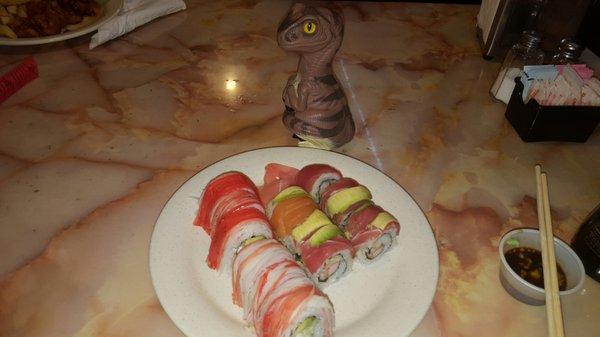 Bob the Raptor Says "These Mammals have Sushi Prey."