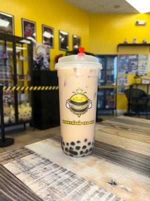 Wintermelon Milk Tea  with Honey Boba