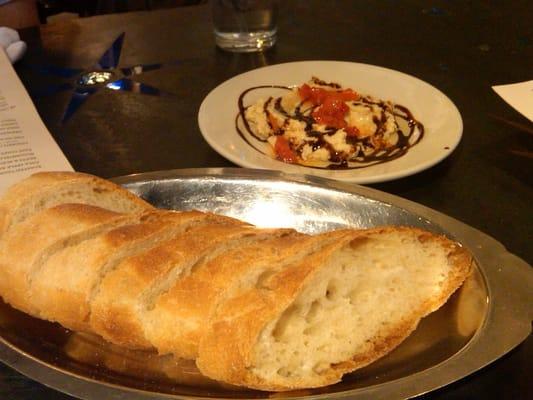 bread w/ white bean dipping spread