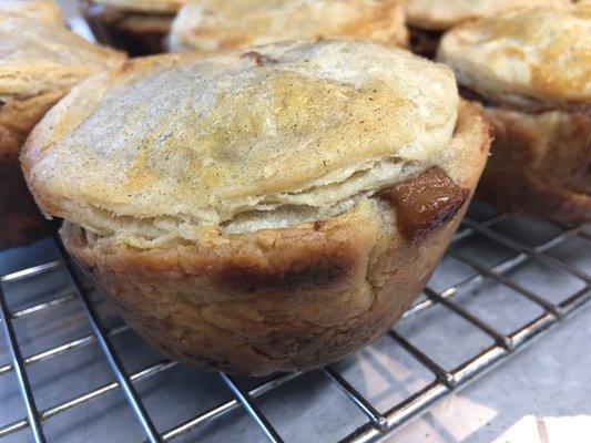 An Aussie Pie, filled with a delicious meat and gravy filling.