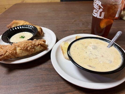 Bisque and Cajun rolls