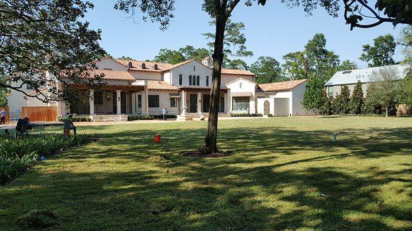 Private Residence - Houston, Texas. Mata-Turf Installation: Existing Ground.