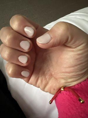 My light nude nails as requested by my Olay campaign shoot