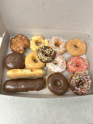 Delicious box of donuts l. Yum!