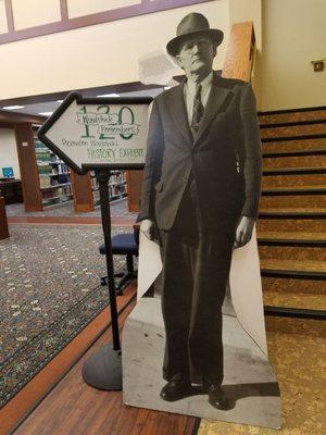 They're currently doing a Woodstock local history exhibition in the Georgia room