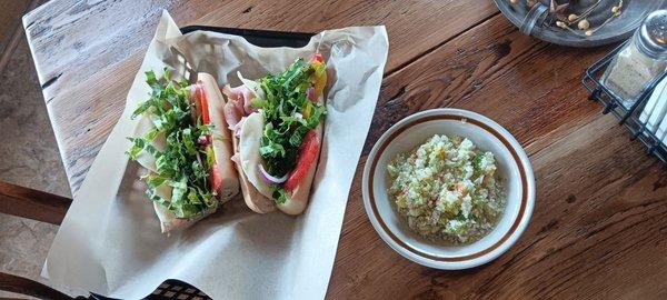 Delicious Sub and Homemade Pepper Slaw