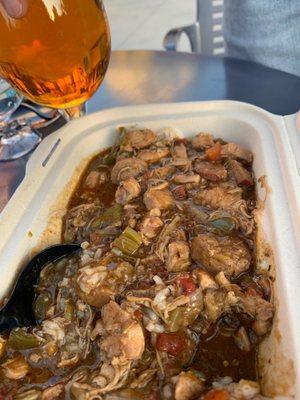 Chicken and sausage gumbo