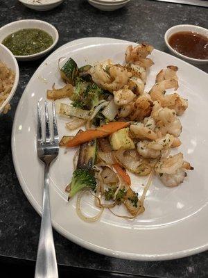 Vegetables and Shrimp