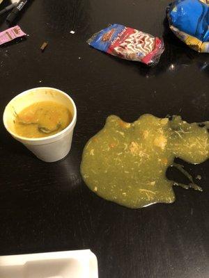 Tasting soup realizing it's more jerk seasoning then water