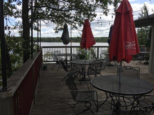 Outdoor Seating Overlooking Big Pine Lake