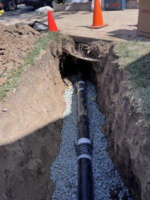 Sewer lateral replacement