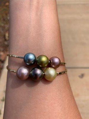 Aruba bangle and Anuenue Bangle