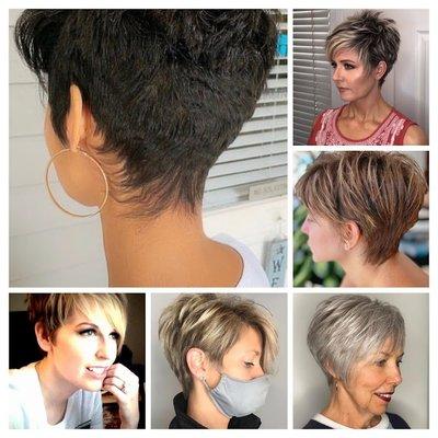 I want a cut similar to some of these. Can you suggest a stylist who is really good with short hair?