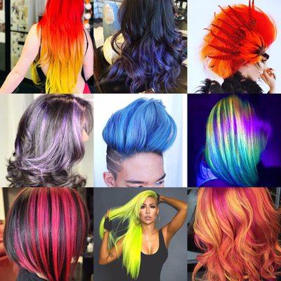 Creative Hair Color Collection by our Color Lounge hairstylists.