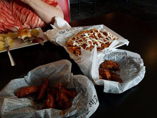 Plentiful meal. Unique flavors. Come and try. Half price wings Wednesdays!