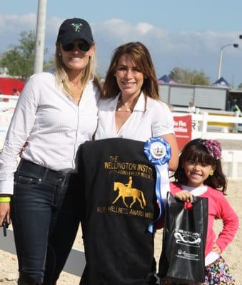 Dr Jennine Cabanellas with Olympic Dressage rider Ashley Holsner