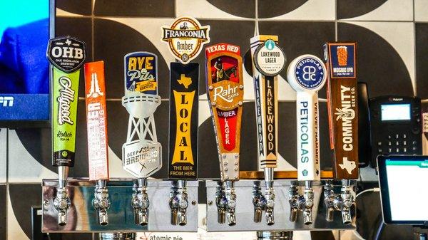 Local Craft Beers on Tap