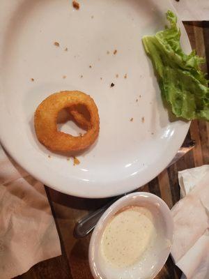 Onion Rings was delicious! Too good to have time to take a picture