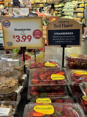 Beautiful strawberries on sale