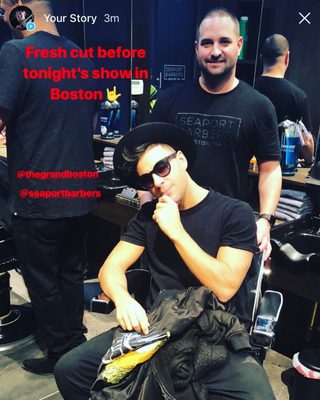 Timmy Trumpet  stays fresh @ #SeaportBarbers