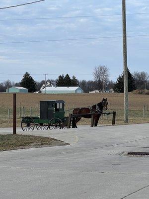 This is Amish country so don't be surprised to see awesome modes of transportation.