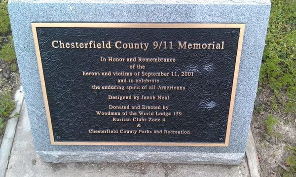 Small memorial near tennis courts. Technically part of Ironbridge Park not the sports park as captioned.