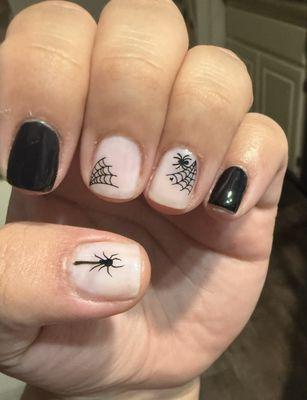 Halloween themed Gel nails