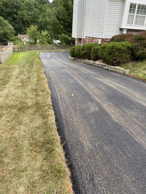 Castle's workmanship - approx 2000 sq ft (driveway + turn-around pad)