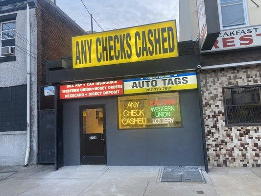 New Check Cash On Allegheny Ave in Port Richmond!!! We speak Spanish!!!!!