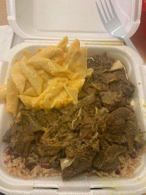 Curry Goat Mac and Cheese