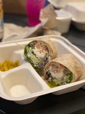 Eggplant & Goat Cheese Wrap