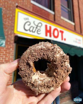 Creamsicle chocolate chip bonut