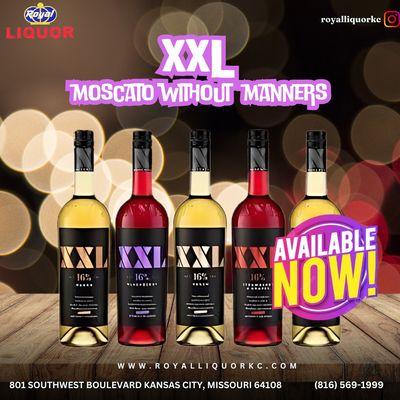 XXL Moscato Without Manners is now available at Royal Liquor in Kansas City, Missouri.