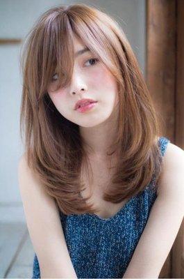 Stock photo of Japanese medium length bob style.