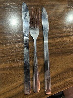 Dirty silverware