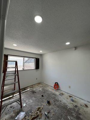 Recessed lighting Installation-After