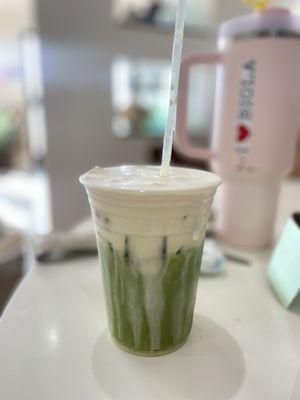 matcha cream top