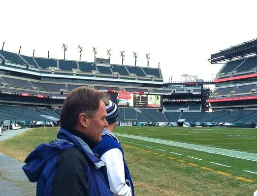 A view from the visitors sidelines