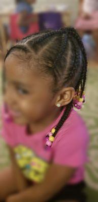 Kids' Cornrow Style No Extensions