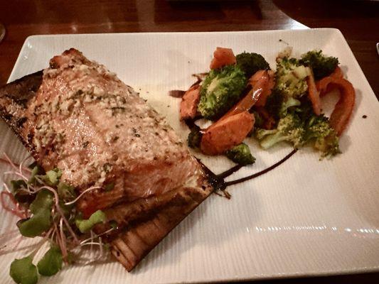 Salmon with Milanese butter