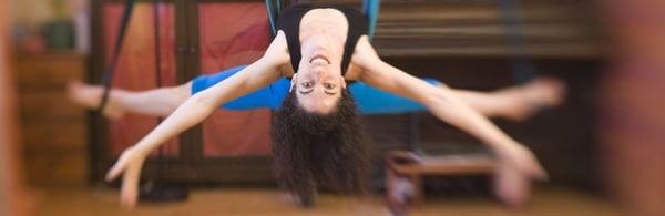 Private aerial yoga lessons available.