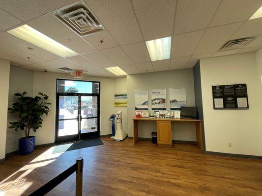 Entrance at the Credit Union West branch in Cottonwood.