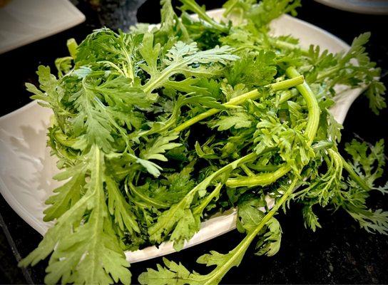 Chrysanthemum greens for hot pot