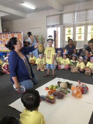 Fruit sharing party!